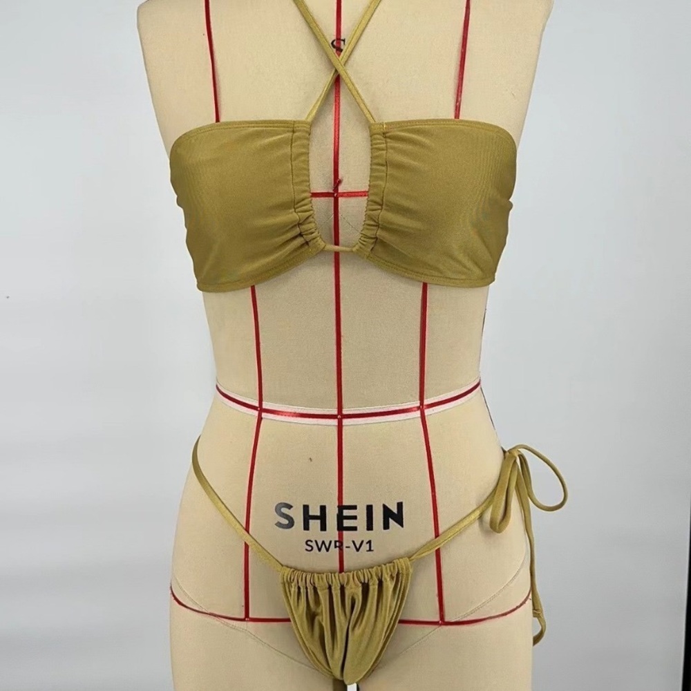 Emilio Pucci military green bikini swimsuit - Picture 3 of 4